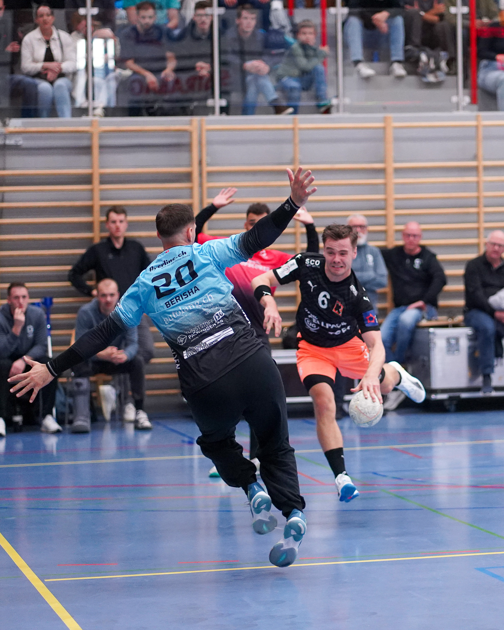 Haris Berisha, Quickline Handball League, HSC Kreuzlingen vs Kadetten Schaffhausen